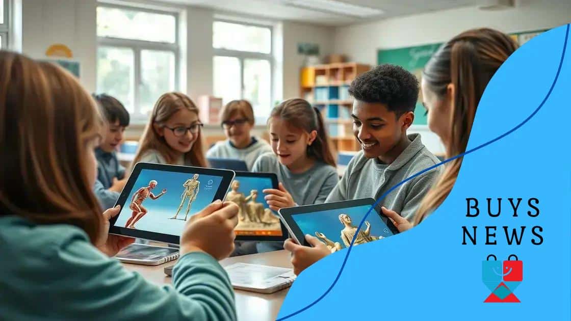 Examples of AR applications in classrooms